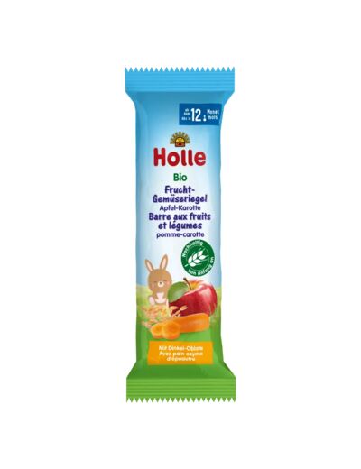 Barre Bio aux fruits et légumes-Pomme Carotte-25g-Holle