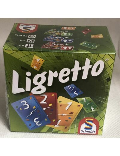 LIGRETTO JEU DE CARTES BOITE VERTE DE CHEZ SCHMIDT BOITE NEUVE