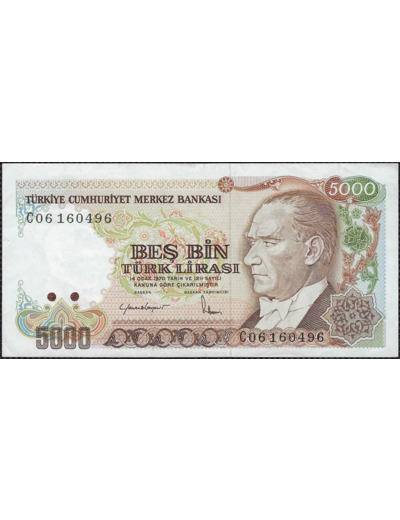 TURQUIE 5000 LIRA L.1970 (1985) Série C06 NEUF (W197)