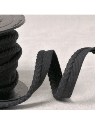 549C14 SIMPLE PASSEPOIL CHEVRON 6MM ML COL 14 NOIR