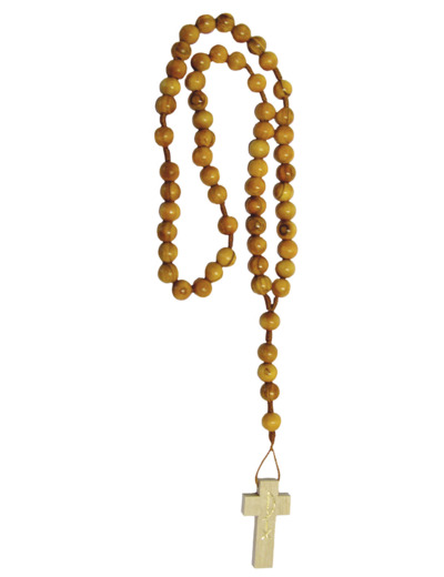 Chapelet Perles en Olivier sur Corde
