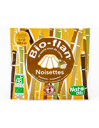 Bio-Flan Noisettes au Sucres Roux de Canne Bio 40g