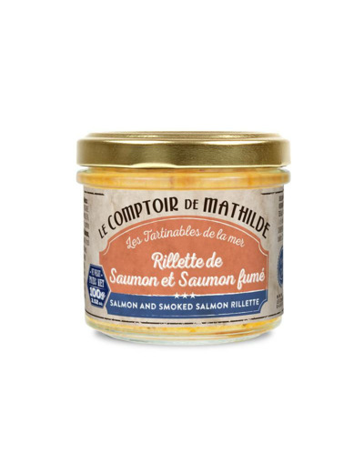 Rillette de Saumon et Saumon Fumé 100G