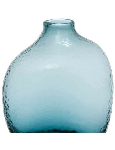 Vase verre Amore émeraude 12x8x14cm