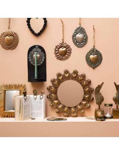 Miroir rond Ex-voto 41cm