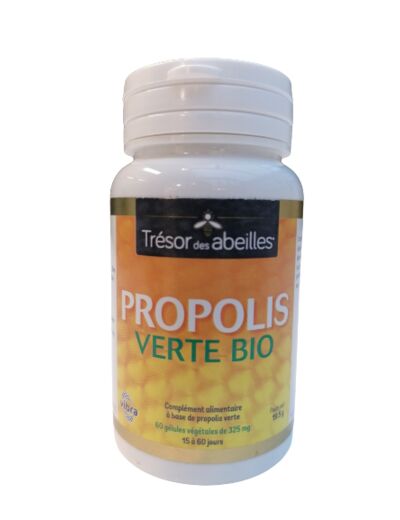 Propolis verte bio-60 gélules-Trésor des Abeilles.