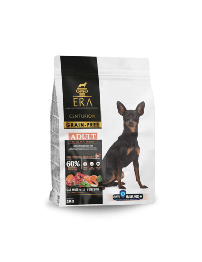 ERA Centurion Grain Free au Saumon et au Cerf pour les chiens adultes de Petites Races - 2KG