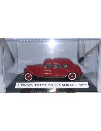 CITROEN TRACTION 11 FAMILIALE SAPEURS POMPIERS COMMUNE D AZE 1955 1/43 BOITE