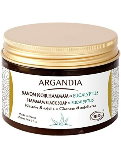 SAVON NOIR HAMMAM EUCALYPTUS 150ML ARGANDIA