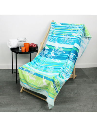 Drap de plage INDIAN OCEAN AQUA Garnier-Thiebaut