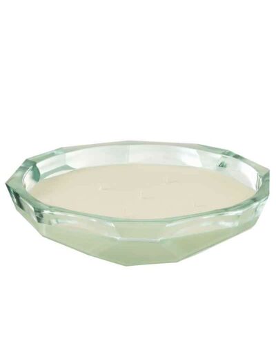 Bougie Olga verre transparent large 9x34cm