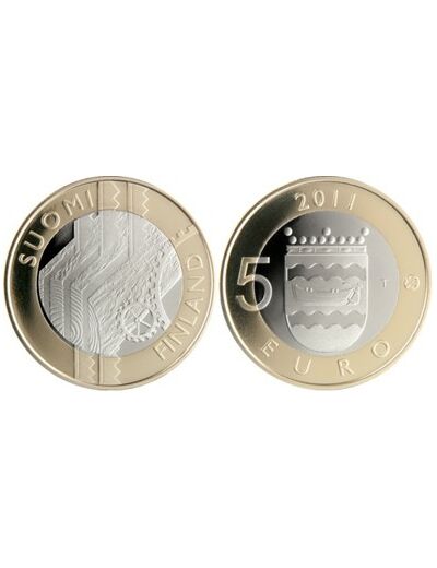 FINLANDE 2011 5 EURO UUSIMAA SUP