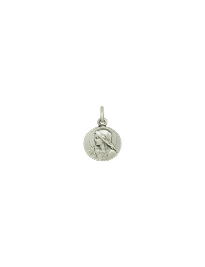 Médaille 16mm en Argent 925 - VIERGE EN PRIERE