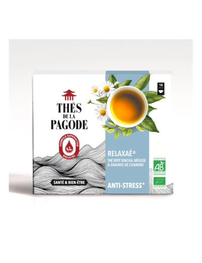 Relaxaé, thé anti stress bio-18 infusettes-Thés de la Pagode