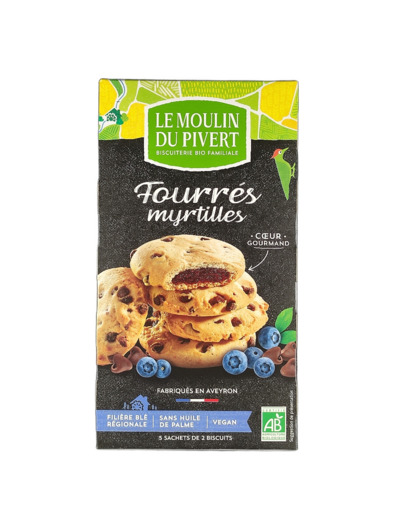 Biscuits Fourrés Myrtilles 175g Bio
