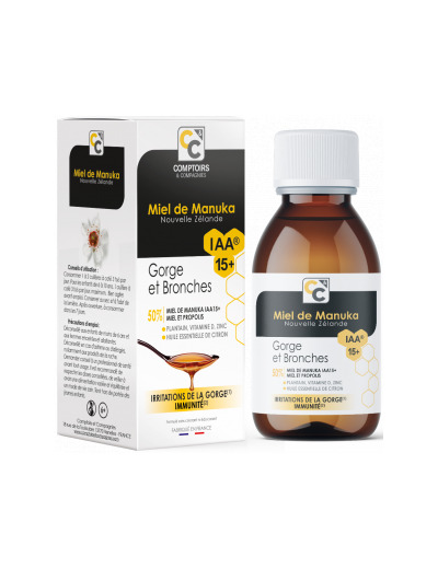 Sirop gorge et bronches au miel de manuka IAA 15+ 100ml