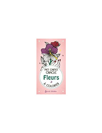 Mes cartes oracle fleurs à colorier