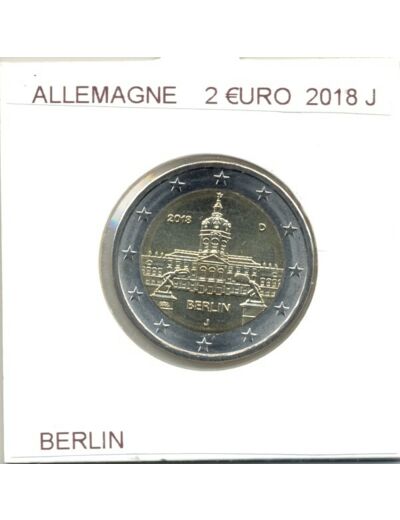 ALLEMAGNE 2018 J  2 EURO COMMEMORATIVE BERLIN SUP