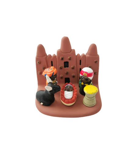 CRECHE en céramique BLOC 8x7cm- MALI