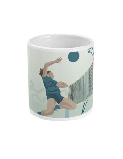 Tasse ou mug de volleyball "La volleyeuse" - Personnalisable