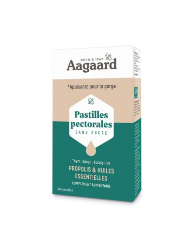 Pastilles Pectorales sans sucre propolis et huiles essentielles 28 pastilles