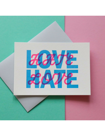 Pappus Editions - Carte Hate Love