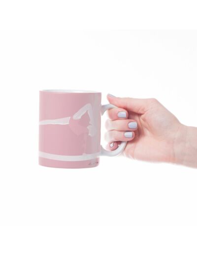 Tasse ou mug Gymnastique rose "Latika la gymnaste" - Personnalisable