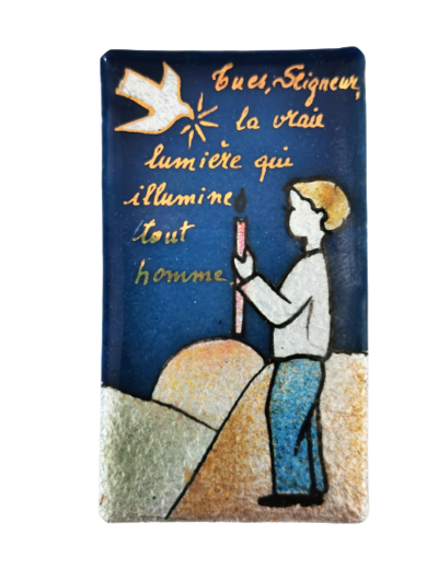 Flamme & Foi Garçon 7X4cm - EMAUX DU LIBAN