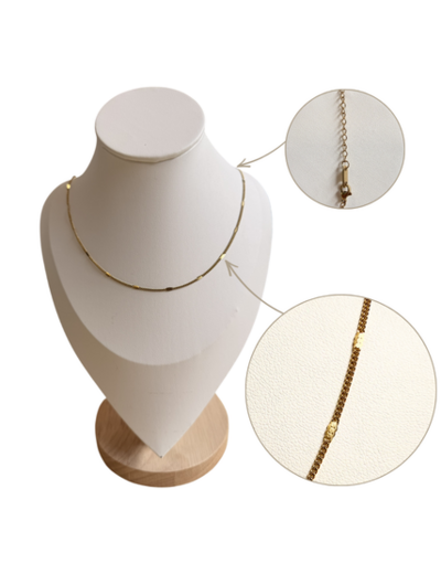 Collier en Acier inoxydable Doré 50cm - maille 1.5mm