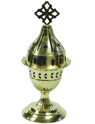 Lampe  à Huile en Bronze 22cm