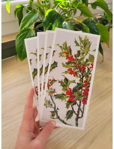 Carte fleur de naissance - Décembre