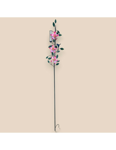 Tuteur pluviomètre fleuri 168x7x19cm