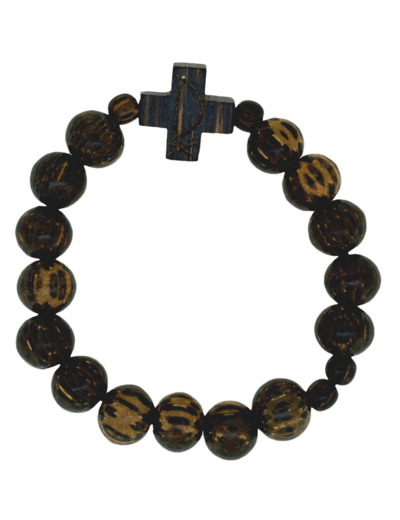 Bracelet en Bois Sur Corde - COCO grand modèle