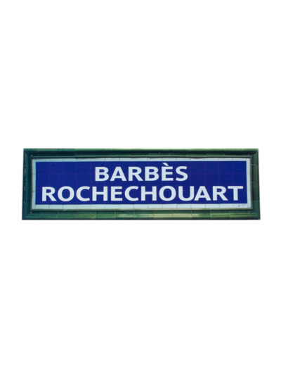 Plaque Métro Barbès