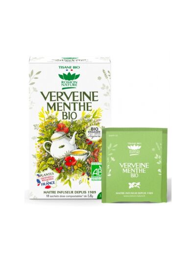 Tisane Verveine Menthe bio 18 sachets 36g