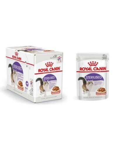 Boite Sterlised Sauce pour chat 12x85g