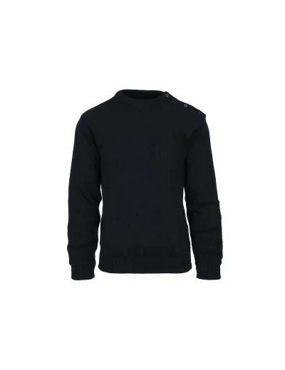 Pull marin breton 100 % laine vierge – coupe traditionnelle 4 boutons.