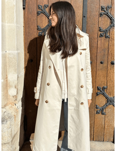 Trench long beige