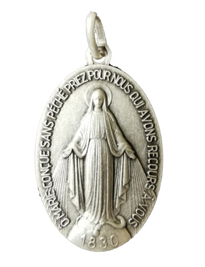 Médaille 33mm en Métal Argenté - MIRACULEUSE