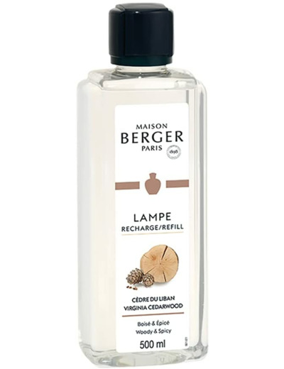 Parfum CEDRE DU LIBAN - 500 ml - Recharge de parfum pour Lampe Berger