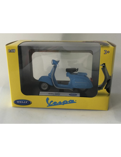 VESPA BLEU 150CC 1/18 WELLY BOITE NEUVE