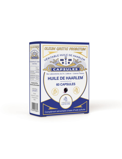 Huile de Haarlem - 60 capsules-Laboratoires du Dr.Lefevre