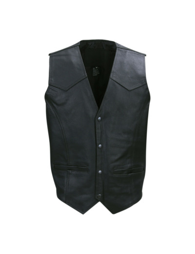 Gilet en cuir