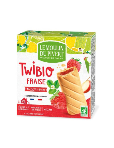 Twibio Fourrés Fraise 150g