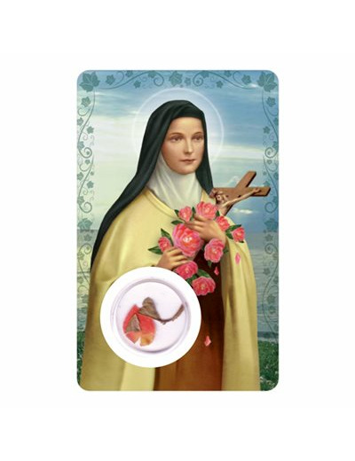 Carte-prière avec insertion STE THERESE -espagnol