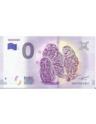 ALLEMAGNE 2018-2 KIZOODO II BILLET SOUVENIR 0 EURO TOURISTIQUE NEUF