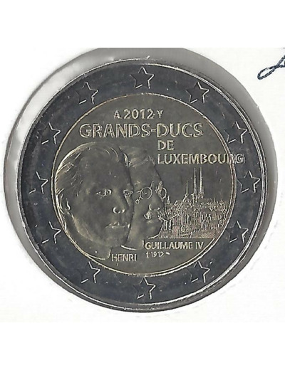 Luxembourg 2012 2 EURO COMMEMORATIVE GRANDS-DUCS SUP-