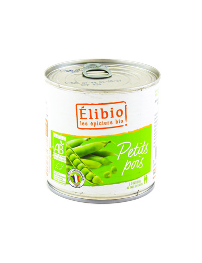 Petits Pois Extra Fins et Très Fin Bio 400g