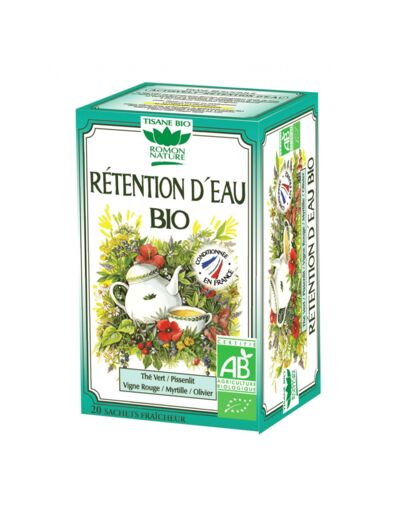 Tisane rétention d'eau bio-20 sachets-Romon Nature