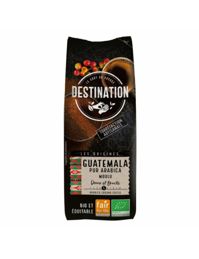 Café Moulu Guatemala Pur Arabica Bio Équitable-250 g-Destination